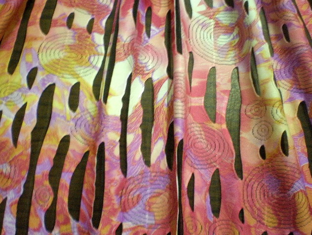 1.Pink TieDye Cut Spandex
